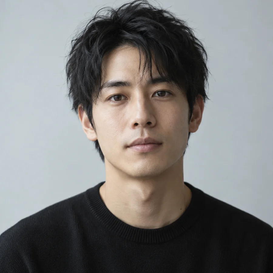 架空の俳優プロフィールの写真例